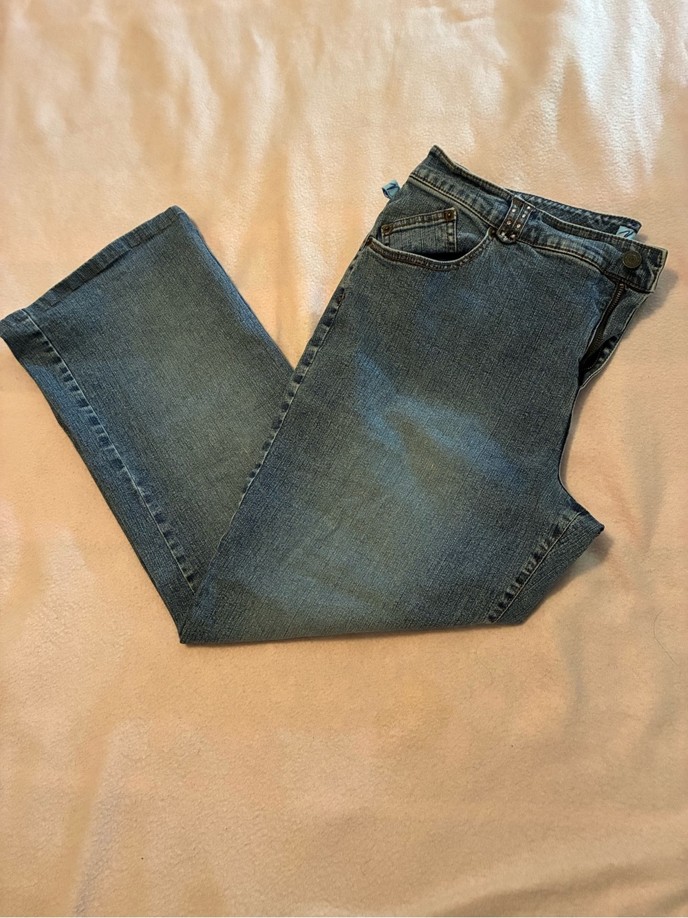 Duplex by Tute Live Women’s Plus Size 20 Bootcut Blue Medium Wash Stretch Denim